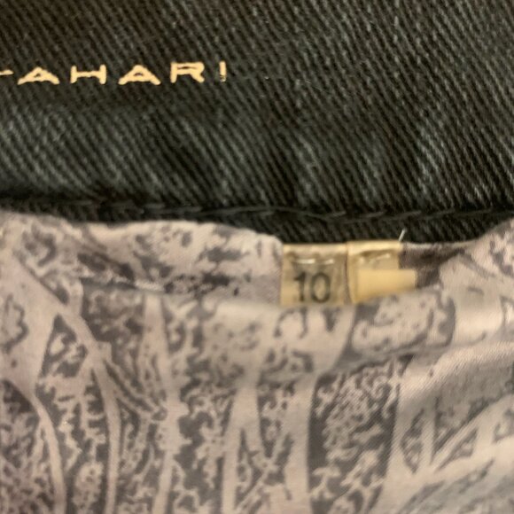 ELIE TAHARI WOMEN'S LUANA BLACK STRAIGHT LEG SLIM FIT LOW RISE JEANS 10 - Picture 10 of 11